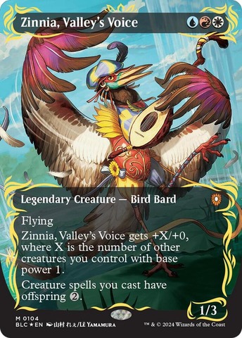 Zinnia, Valleys Voice - Raised Foil - Borderless